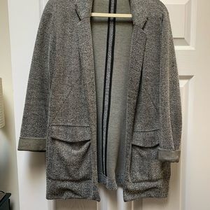 Top shop stretch tweed open blazer